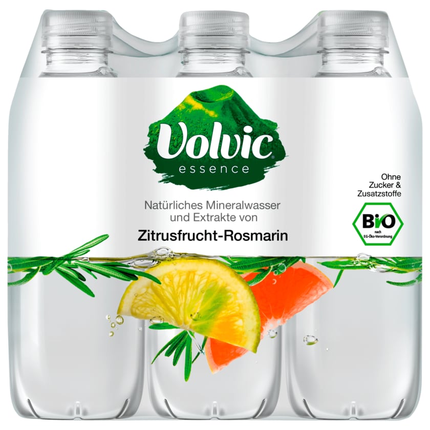 Volvic essence Bio Zitrusfrucht-Rosmarin 6x0,75l